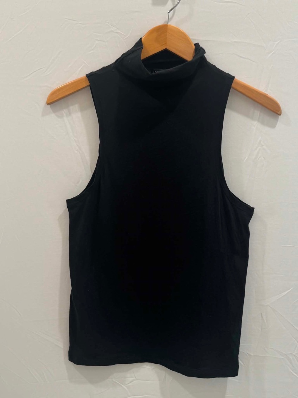 J. Crew Women's Black Sleeveless Mock Neck Tank S